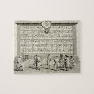 Quebra-cabeça Os pedreiro livres, com sinais para os vários