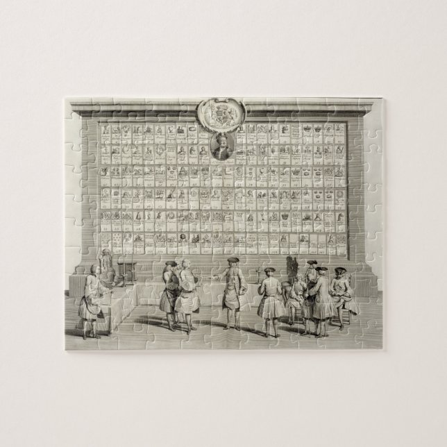 Quebra-cabeça Os pedreiro livres, com sinais para os vários (Horizontal)