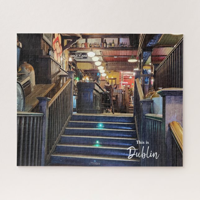 Quebra-cabeça Os Pubs de Dublin-Irlanda (Horizontal)