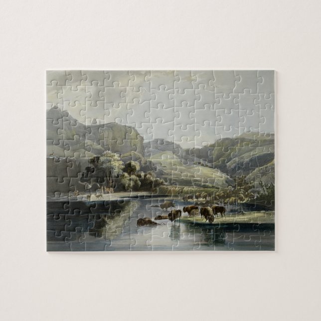 Quebra-cabeça Os rebanhos do bisonte e dos alces na parte (Horizontal)