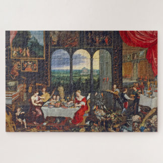 Quebra-cabeça Os sentidos de audição, toque e gosto