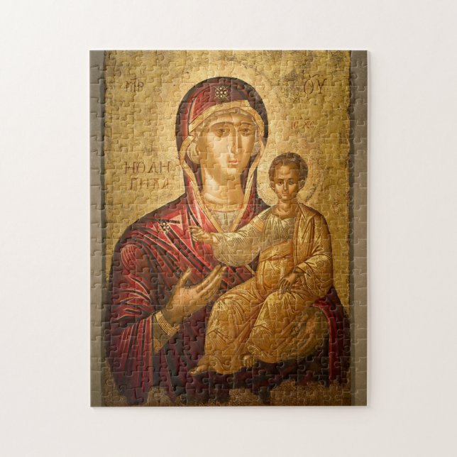 Quebra-cabeça Os Theotokos e o Cristo Infantil (Vertical)