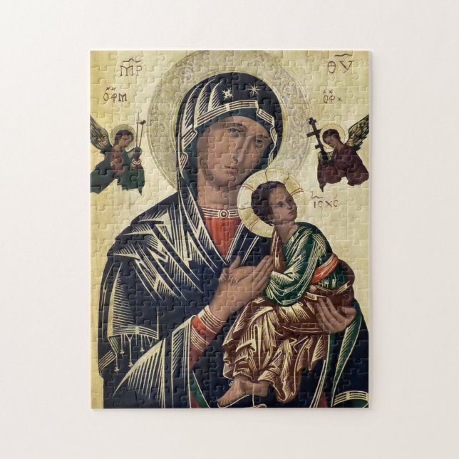Quebra-cabeça Os Theotokos e o Cristo Infantil (Vertical)