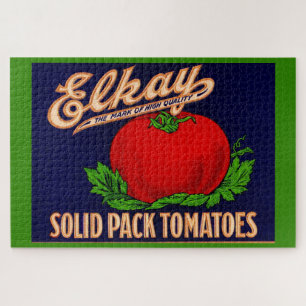Quebra-cabeça Os tomates "pacote sólido" Elkay dos anos 30 pode