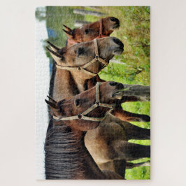 Quebra-cabeça Os Três Amigos Estreitando Amigos Cavalos