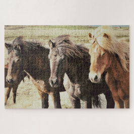 Quebra-cabeça Os Três Amigos Islandeses De Cavalo