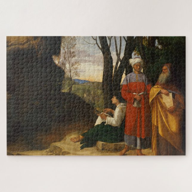 Quebra-cabeça Os Três Filósofos (Sábios) (de Giorgione) (Horizontal)