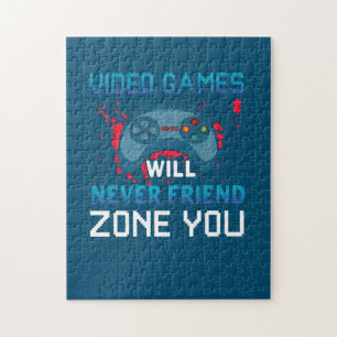 Quebra-cabeça Os Videos games Gamer Gift Nunca Irão Amizá-Lo