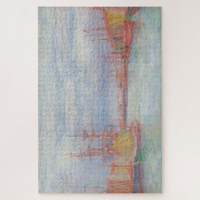 Quebra-cabeça Ostend Harbor por James Ensor (1900) (Vertical)