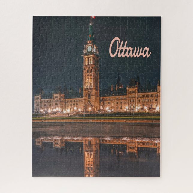 Quebra-cabeça Ottawa Canada Ontario Parlamento Hill (Vertical)