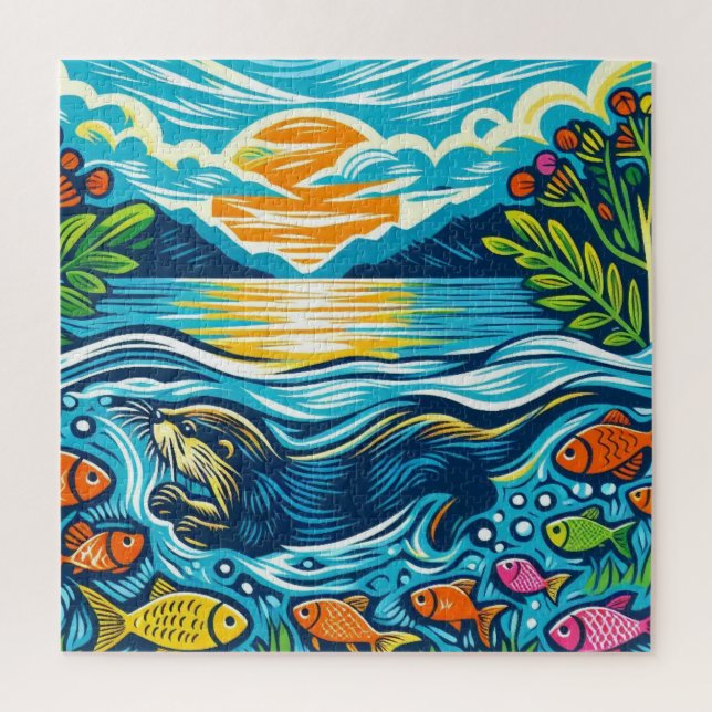 Quebra-cabeça Otter (Vertical)