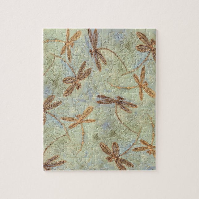 Quebra-cabeça Ouro da dança da libélula (Vertical)