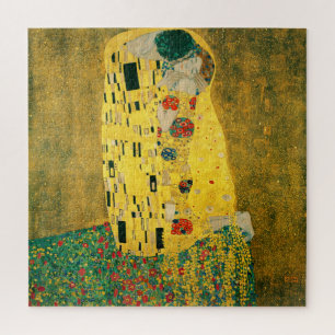 Quebra-cabeça Ouro Gustav Klimt é o beijo dos amantes