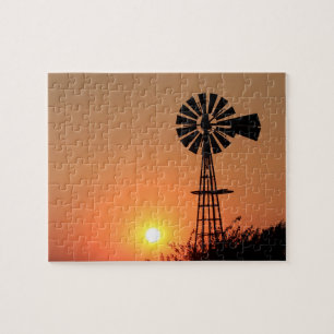 Quebra-cabeça Ouro Kansas Sunset JigserQuebra-cabeça