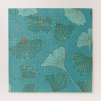 Quebra-cabeça Ouro luxuoso Ginkgo, papel de parede.