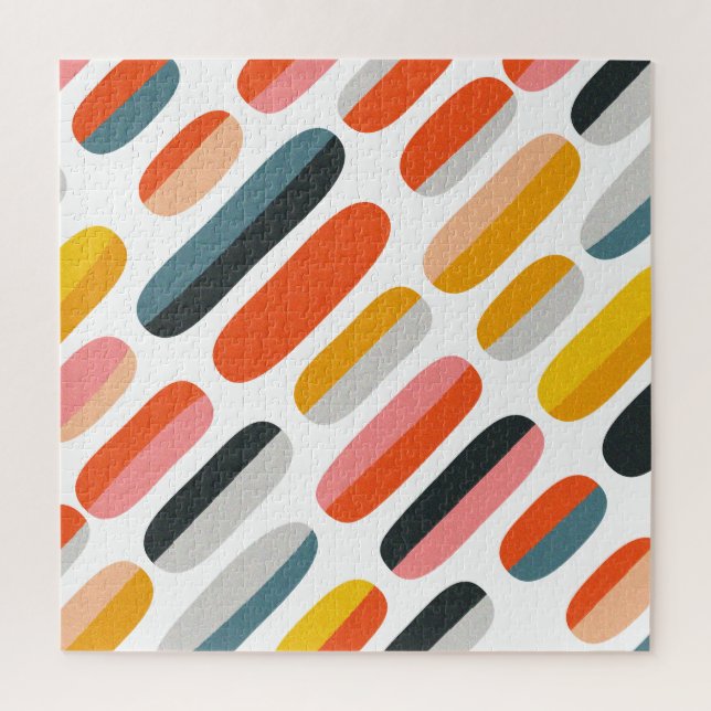 Quebra-cabeça Ouro Preto Redemoinho Abstrato Moderno Lua (Vertical)