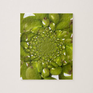 Quebra-cabeça Ouro Verde: Banana Kaleidoscópio Tropical Twist