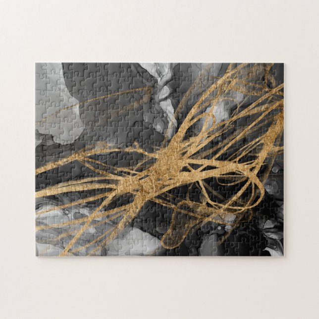 Quebra-cabeça Ouro Vortex I (Horizontal)