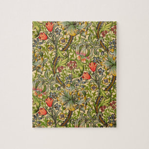 Quebra-cabeça Ouro William Morris Lily Vintage