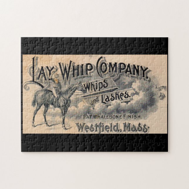 Quebra-cabeça Outdoor da empresa Lay Whip de 1880 (Horizontal)