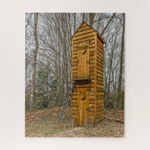Quebra-cabeça Outhouse de dois andares para eleitores e polític