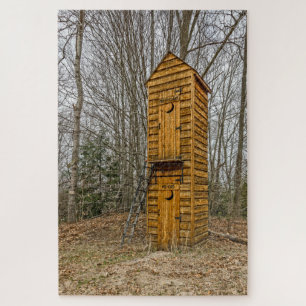 Quebra-cabeça Outhouse de dois andares para eleitores e polític