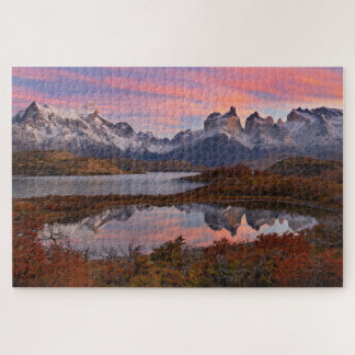 Quebra-cabeça Outono do Sol em Torres del Paine Chile