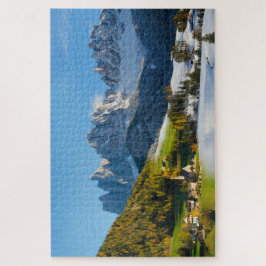 Quebra-cabeça Outono e inverno em montanhas das dolomites