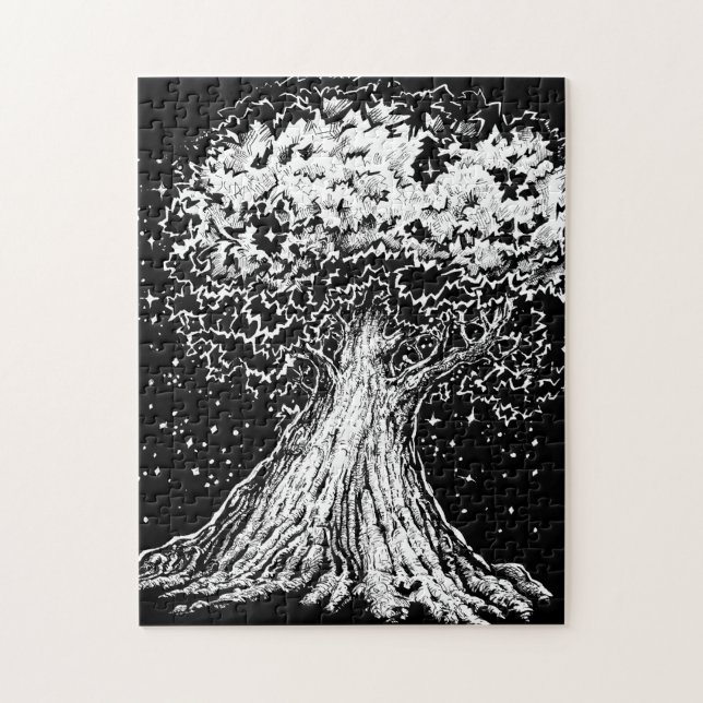 Quebra-cabeça Outubro de 2018 Dia 8 - Árvore Estrelada (Vertical)