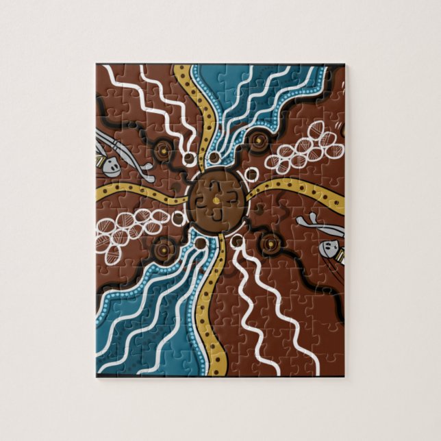 Quebra-cabeça Ovo da tartaruga que sonha a arte do ponto (Vertical)