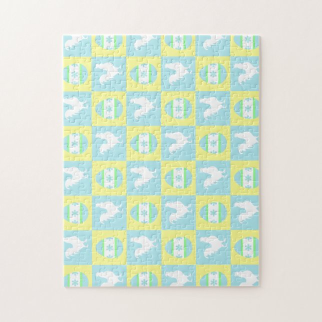 Quebra-cabeça Ovos de galeria de padrões do quadro de verificaçã (Vertical)