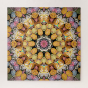 Quebra-cabeça Ovos Pintados Coloridos Mandala