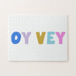 Quebra-cabeça Oy Vey Funny Yiddish Expression Bonita Colorir<br><div class="desc">Este quebra-cabeça bonito apresenta simplesmente o ditado idoso que diz Oy Vey em letras coloridas modernas. ideia de presente de excelente.</div>