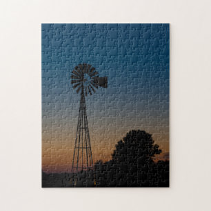 Quebra-cabeça Ozark Sunset Windmill