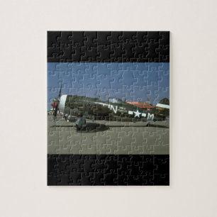 Quebra-cabeça P47, planos esquerdos do _WWII da vista.