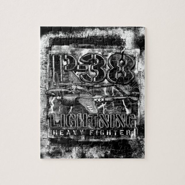 Quebra-cabeça P-38 Relâmpago (Vertical)