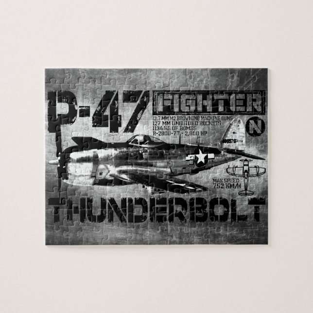 Quebra-cabeça P-47 Thunderbolt (Horizontal)