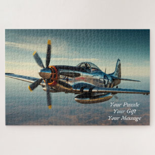 Quebra-cabeça P-51 Impressão do artista Mustang Lenda do Céu
