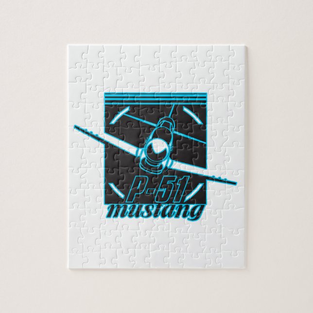 Quebra-cabeça P-51 mustang (Vertical)