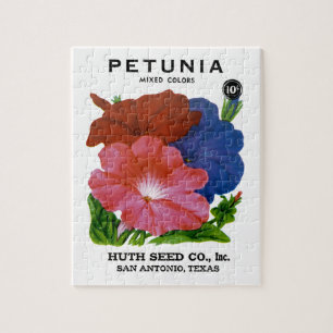 Quebra-cabeça Pacote de Semente de Petunia Vintage