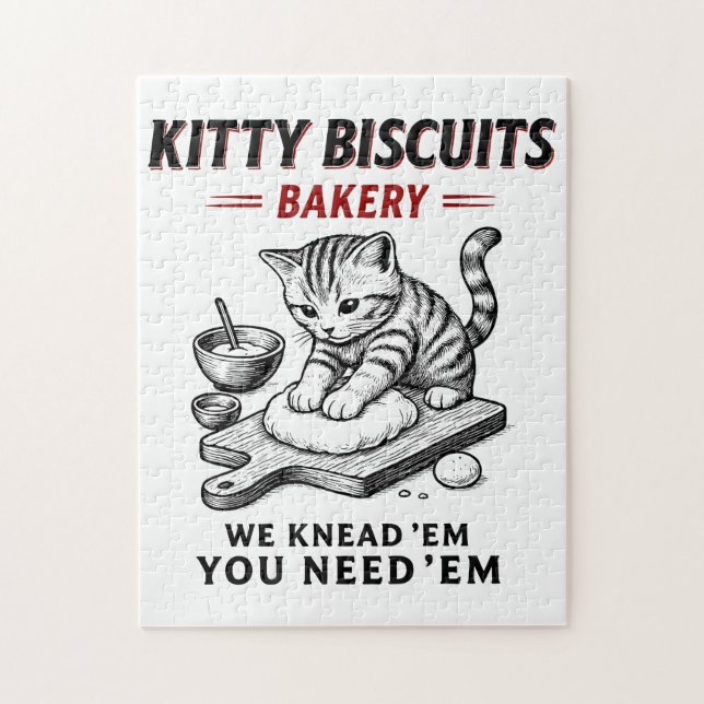 Quebra-cabeça Padaria de Biscoitos gatinhos (Vertical)