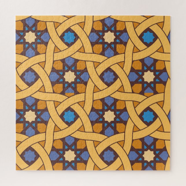 Quebra-cabeça Padrão Abstrato do mosaico do estilo étnico (Vertical)