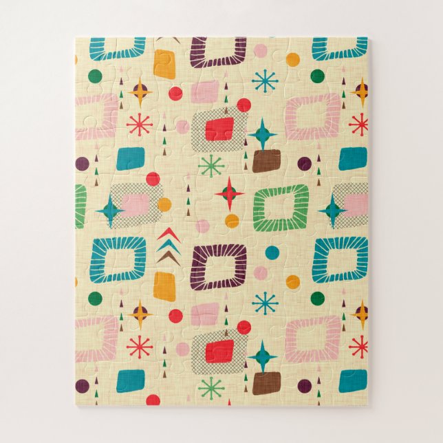 Quebra-cabeça Padrão atômico dos anos 50 (Vertical)