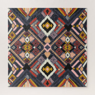 Quebra-cabeça Padrão Aztec do Chevron Africano Tribal