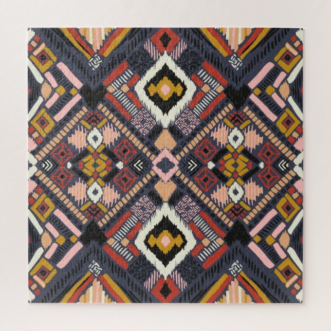 Quebra-cabeça Padrão Aztec do Chevron Africano Tribal (Vertical)