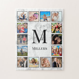 Quebra-cabeça Padrão Branco da Pedra Marble