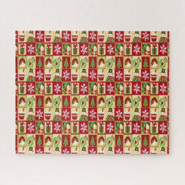 Quebra-cabeça Padrão clássico de Natal