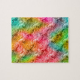 Quebra-cabeça Padrão Colorido de Vidro Cristal