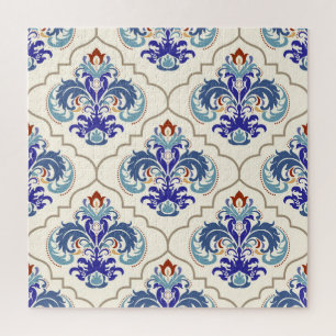 Quebra-cabeça Padrão Colorido Turco: Beleza Sem Fim.