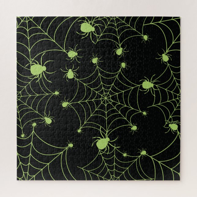 Quebra-cabeça Padrão Criativo da Rede de Aranha Halloween (Vertical)